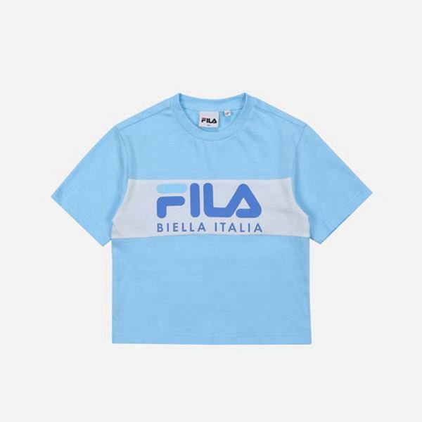 Camisetas Fila Rapaz Azuis - Fila Heritage Blocked S/S Portugal Lisboa,TZXF-52097